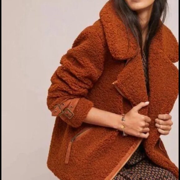 Anthropologie Marrakech Sherpa Jacket size xs - Picture 9 of 13